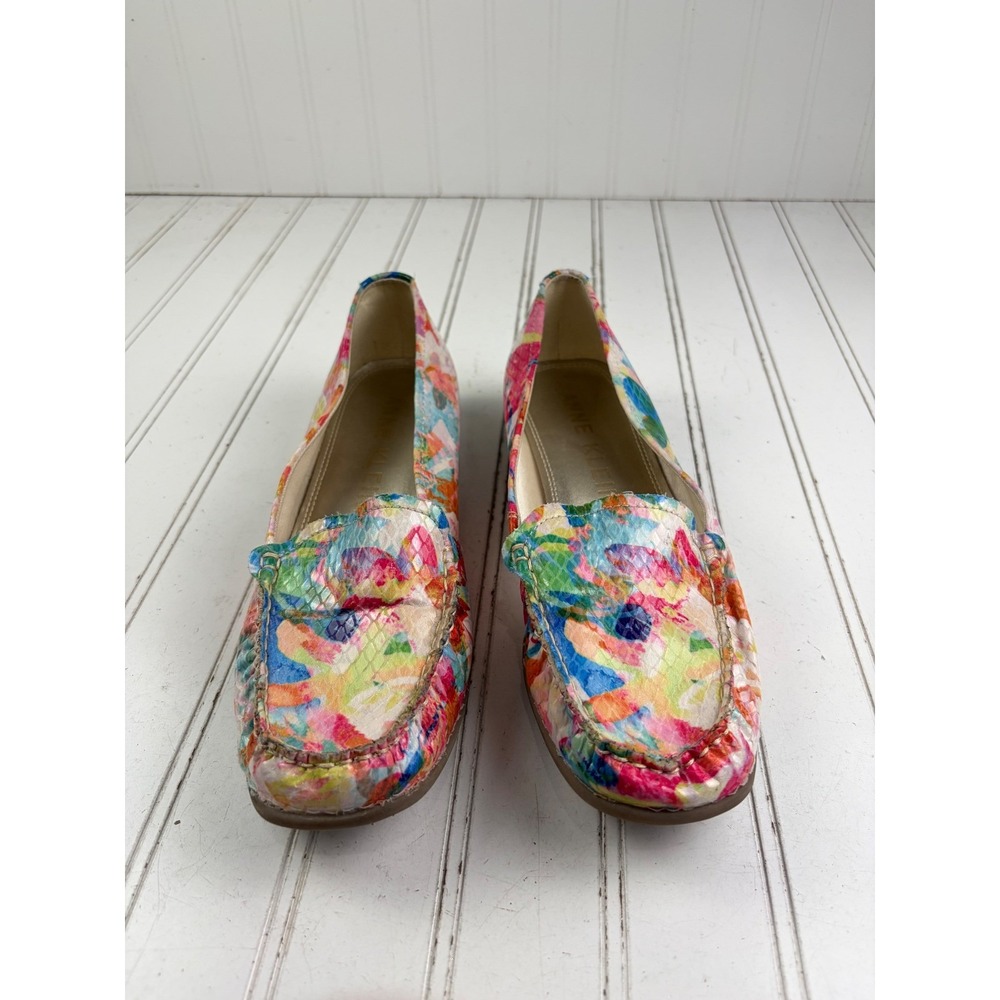 Anne Klein Vama Colorful Multicolor Floral Flats Loafers Women's Size 9.5 - Picture 2 of 11